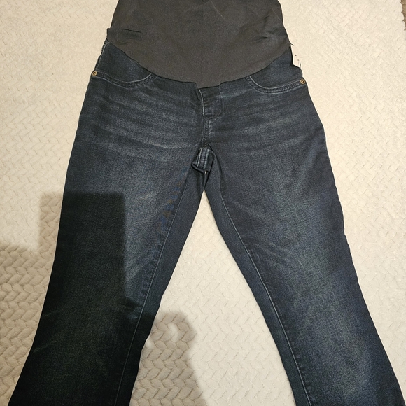 MATERNITY  Dark Blue Jeans - Picture 3 of 8